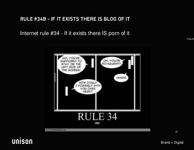 Internet rule #34 - If it exists there IS porn of it 2. 