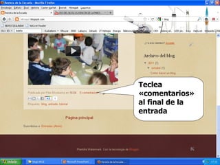 Teclea «comentarios» al final de la entrada 