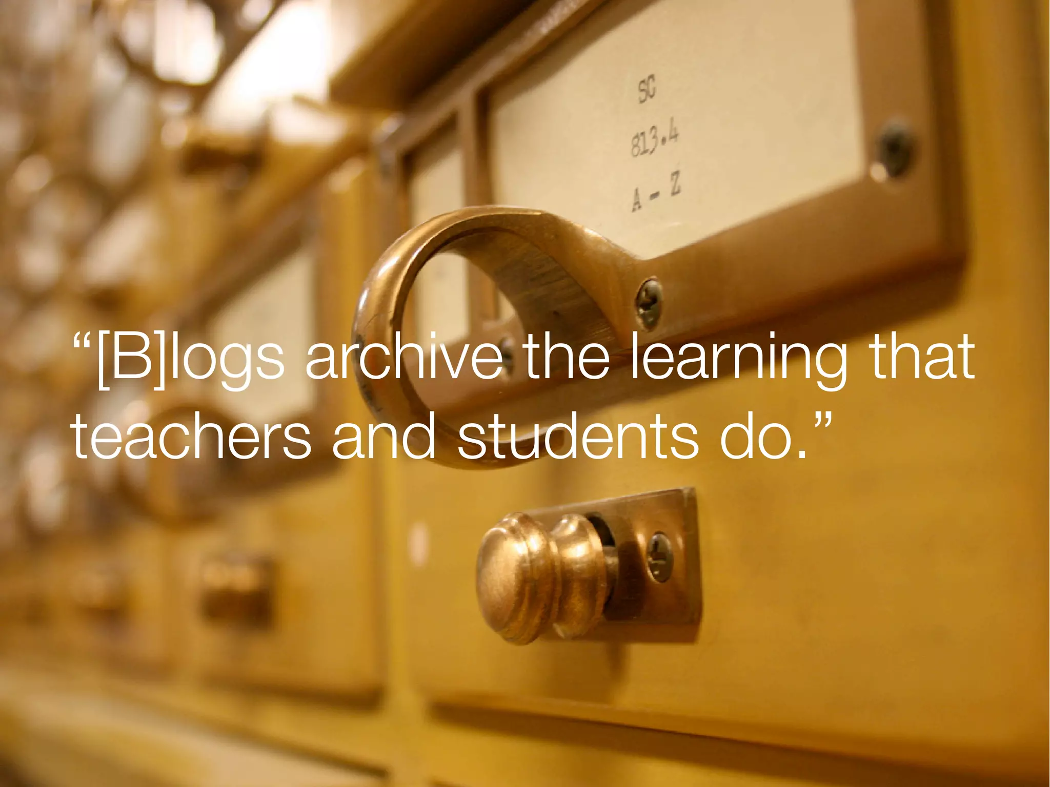 Blogging for the Classroom