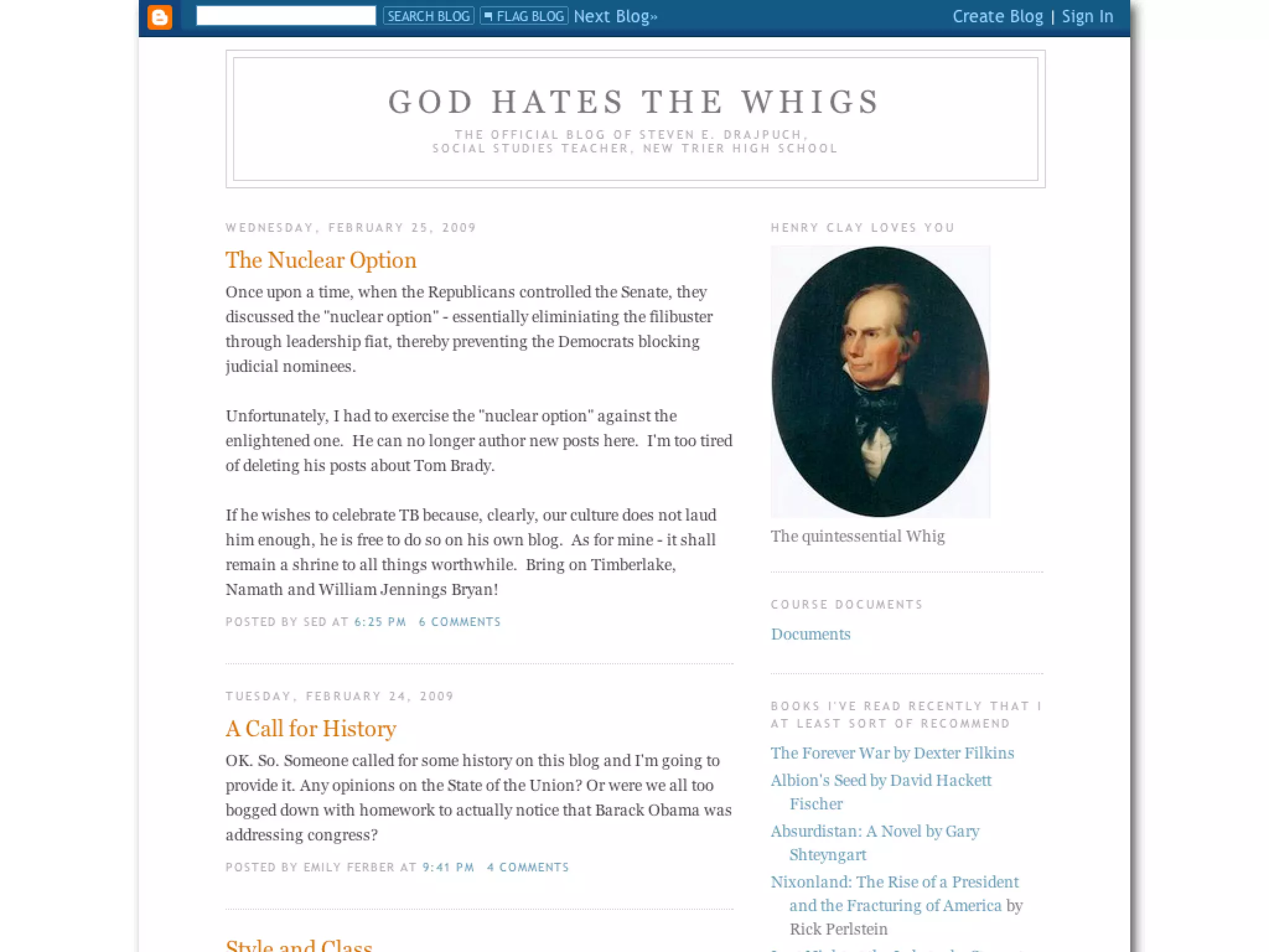 Blogging for the Classroom