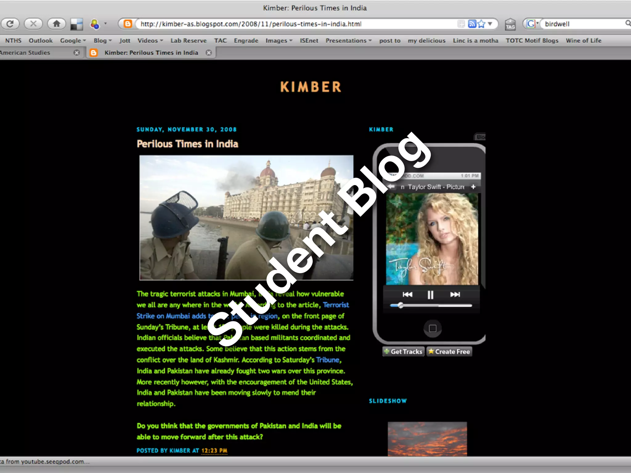 Blogging for the Classroom