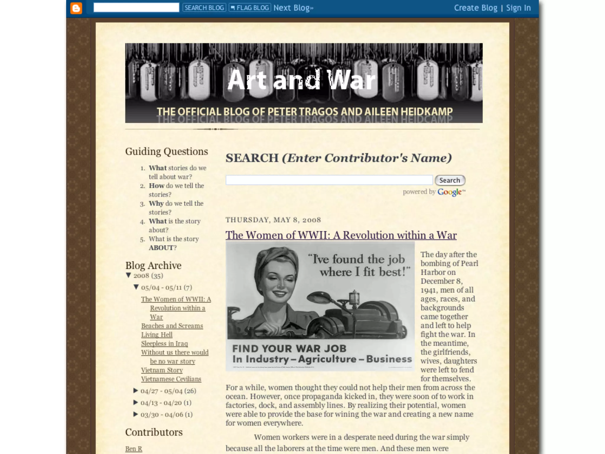 Blogging for the Classroom