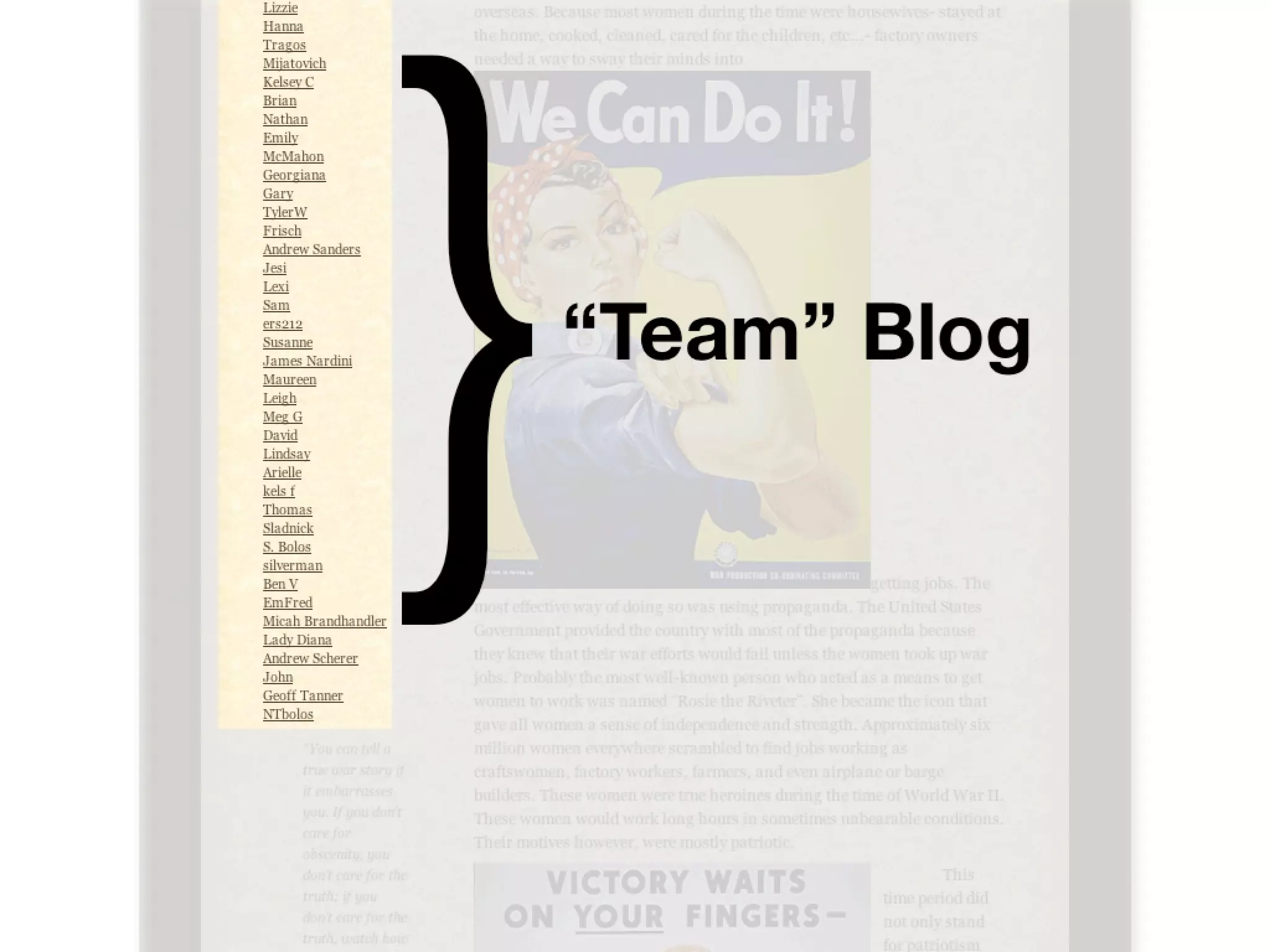 Blogging for the Classroom