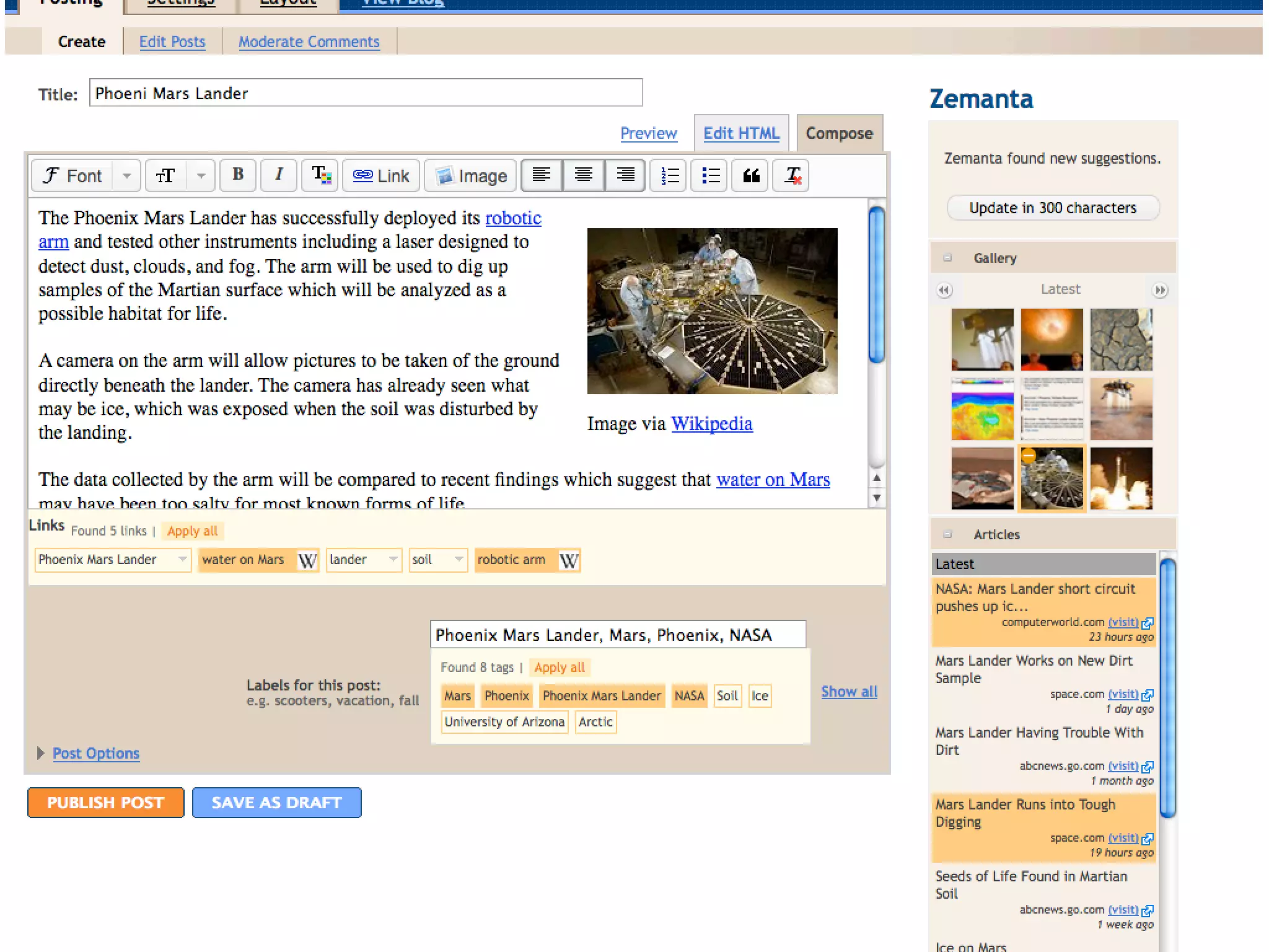 Blogging for the Classroom
