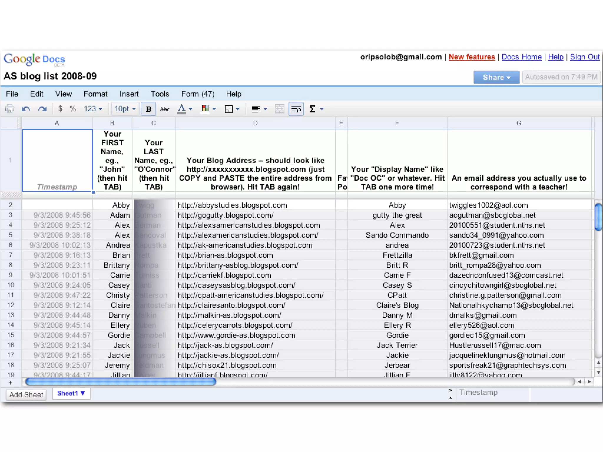 Blogging for the Classroom