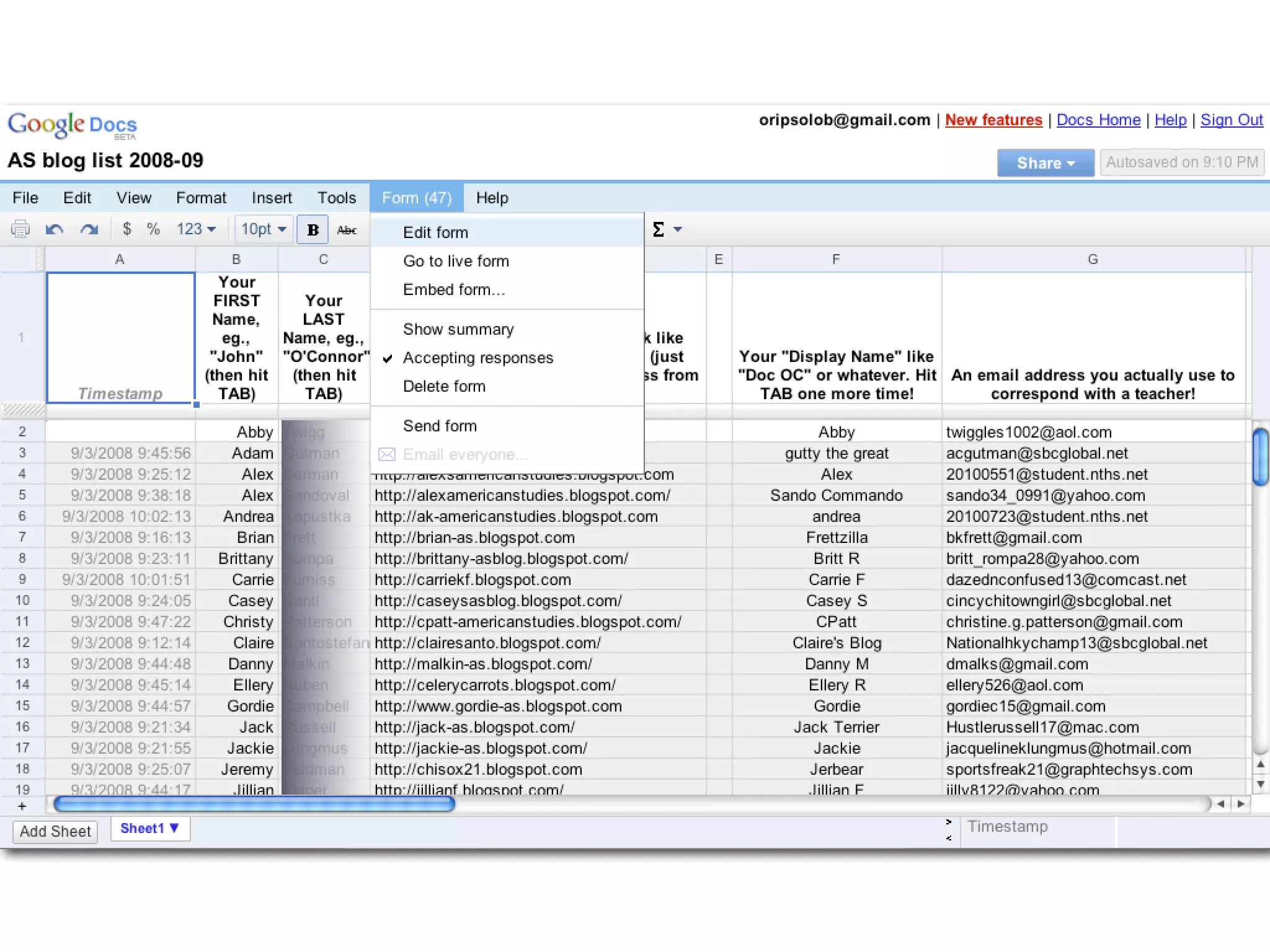 Blogging for the Classroom