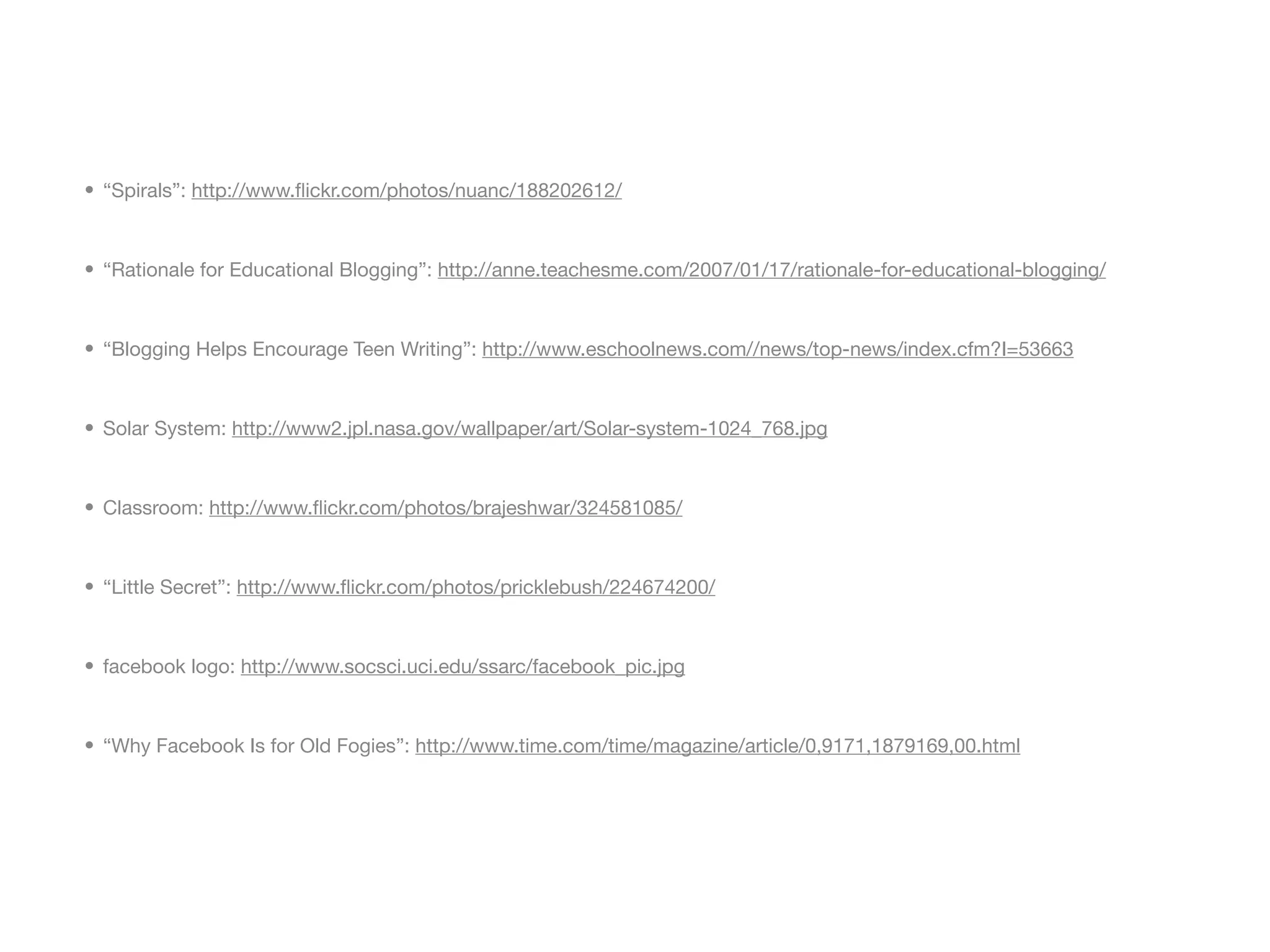 Blogging for the Classroom