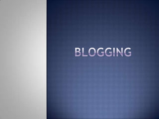 Blogging 