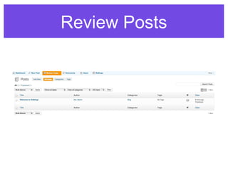Review Posts
 