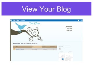 View Your Blog
 