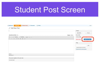 Student Post Screen
 