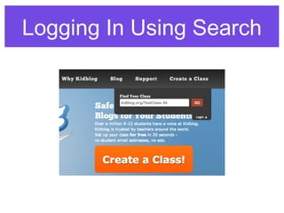 Logging In Using Search
 