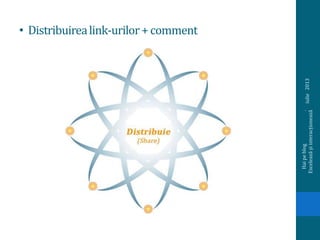 • Distribuirealink-urilor+comment
iulie2013
Haipeblog.
Exceleazășiinteracționează
 