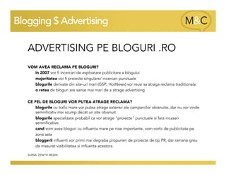 Blogging & Advertising