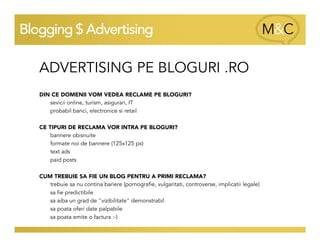 Blogging & Advertising