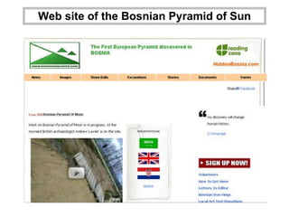 Web site of the Bosnian Pyramid of Sun 
