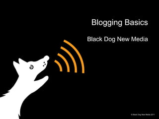 Blogging Basics Black Dog New Media © Black Dog New Media 2011 