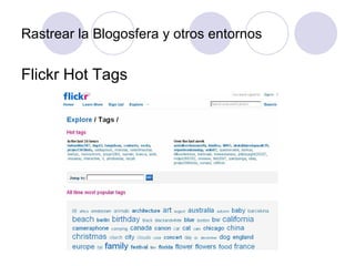 Rastrear la Blogosfera y otros entornos Flickr Hot Tags 