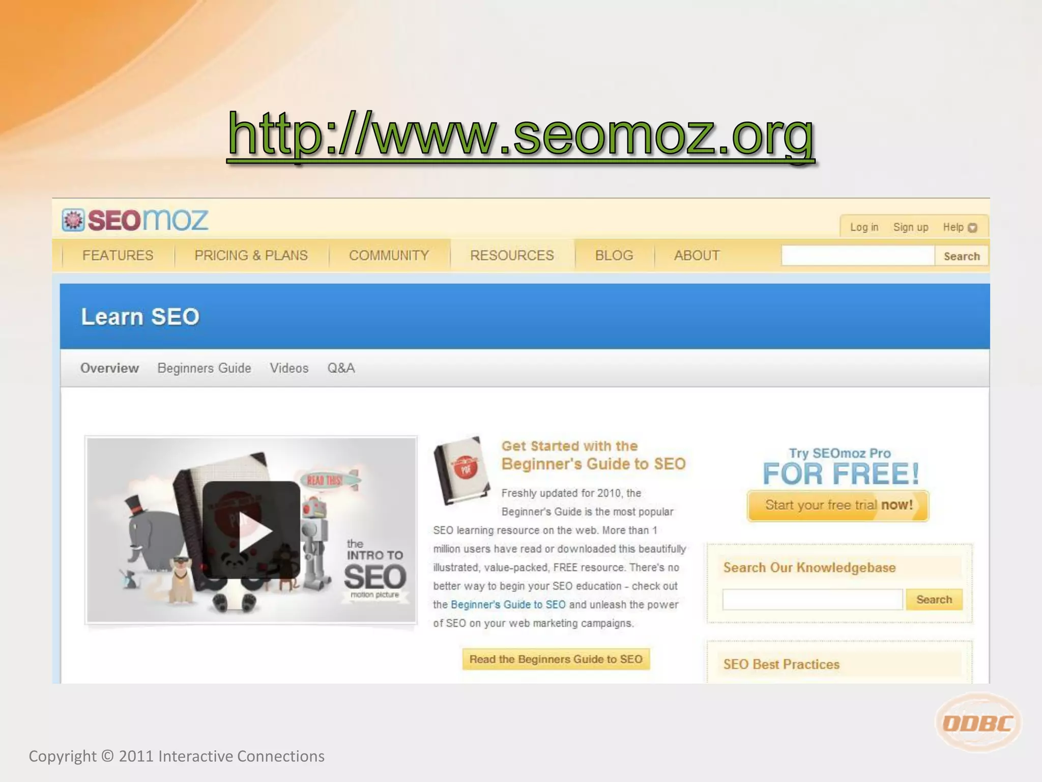 Copyright © 2011 Interactive Connections
 