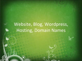 Website, Blog, Wordpress, Hosting, Domain Names 