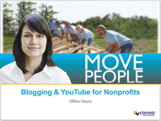 Blogging & YouTube for Nonprofits Office Hours 