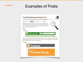 Examples of Posts
 