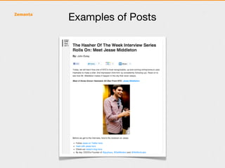 Examples of Posts
 