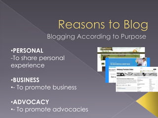 Blogging 101: Basics of Blogging By Mica Rodriguez Slide 4