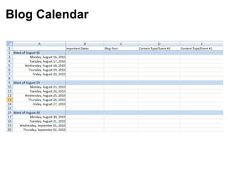 Blog Calendar
 