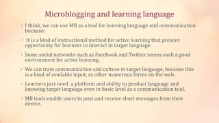 Blogging and microblogging | PPT
