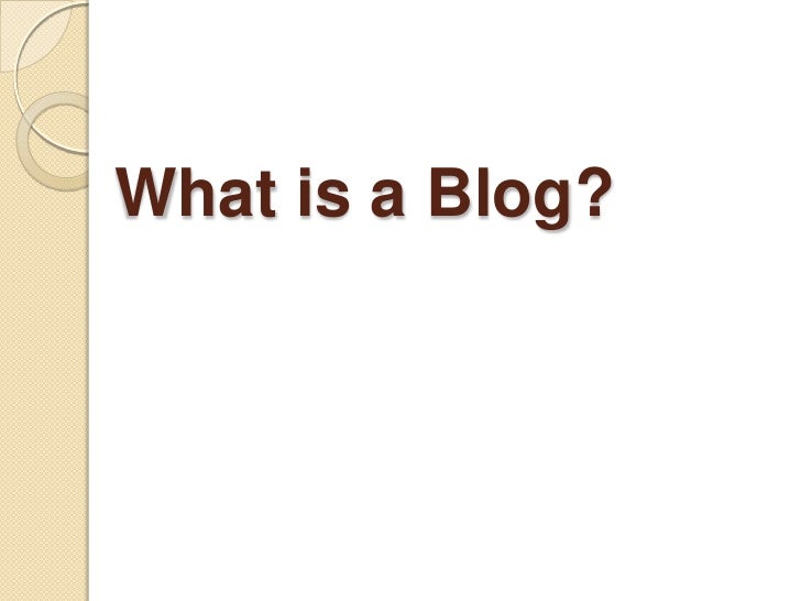 Blogging Basics
