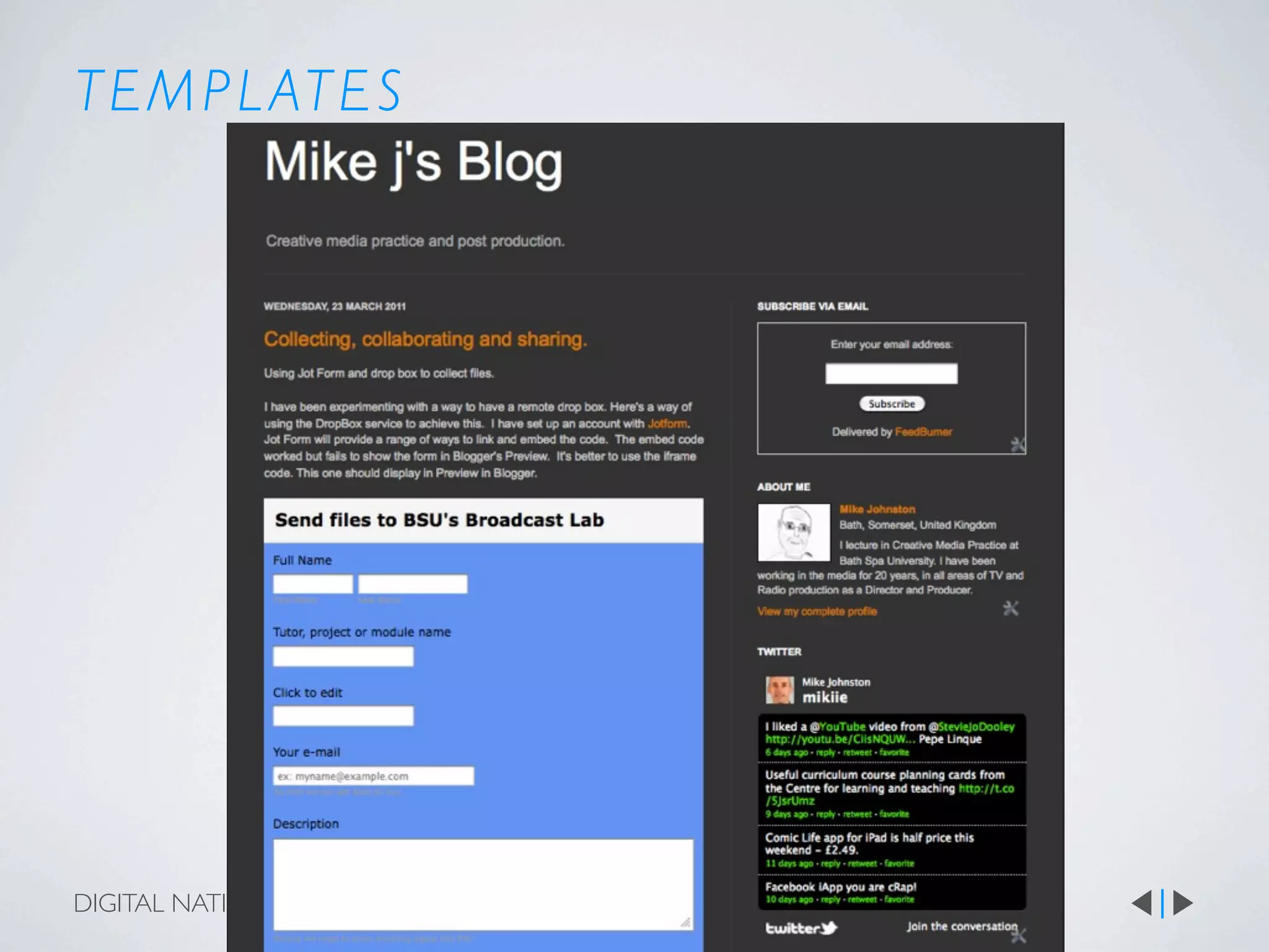 T E M P L AT E S




DIGITAL NATIVES 01
 