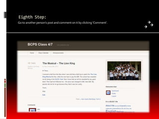 Eighth Step:Go to another person’s post and comment on it by clicking ‘Comment’. 