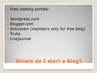 Blogging For Business