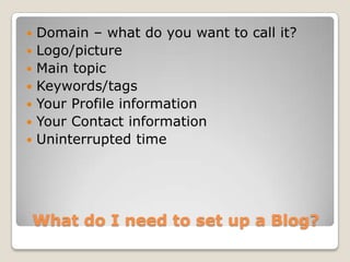 Blogging For Business