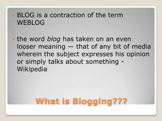 Blogging For Business