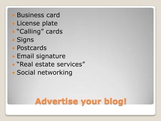 Blogging For Business