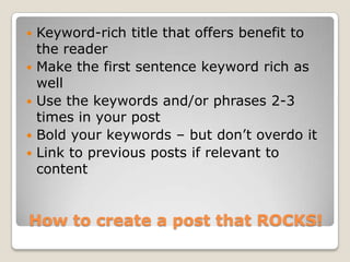 Blogging For Business