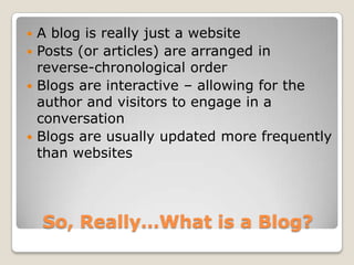 Blogging For Business