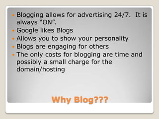 Blogging For Business