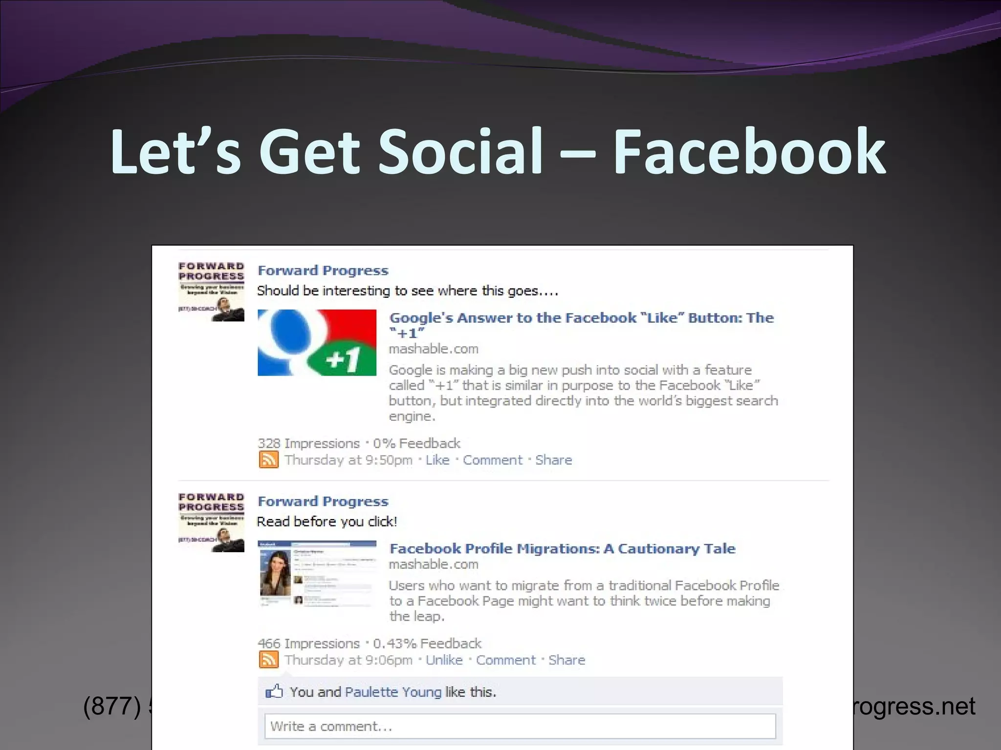 Let’s Get Social – Facebook 