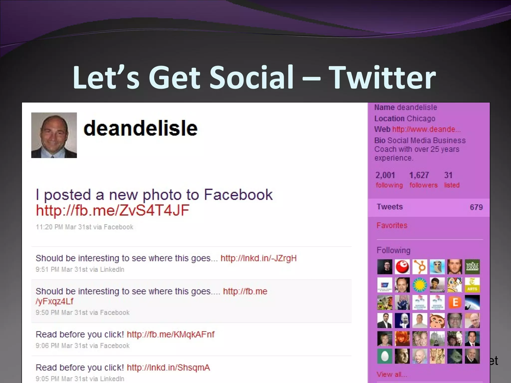 Let’s Get Social – Twitter 