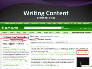 Search for Blogs Writing Content 