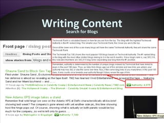 Search for Blogs Writing Content 