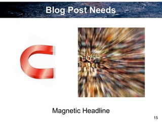 Blog Post Needs
Magnetic Headline
15
 