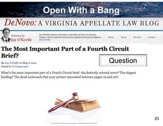 Open With a Bang
23
Question
 