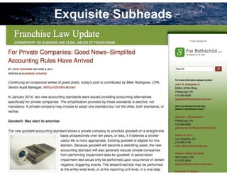 Exquisite Subheads
30
 