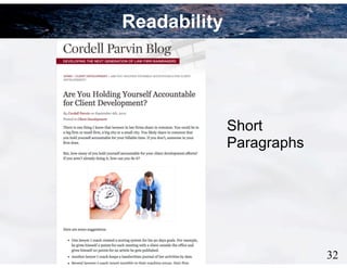 32
Readability
32
Short
Paragraphs
 