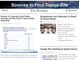 1313
Sources to Find Topics-Zite
 