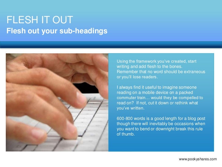 Blogging 101 - from idea to post